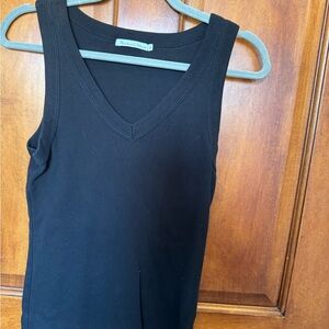 Michael Stars Black V-Neck Tank Top